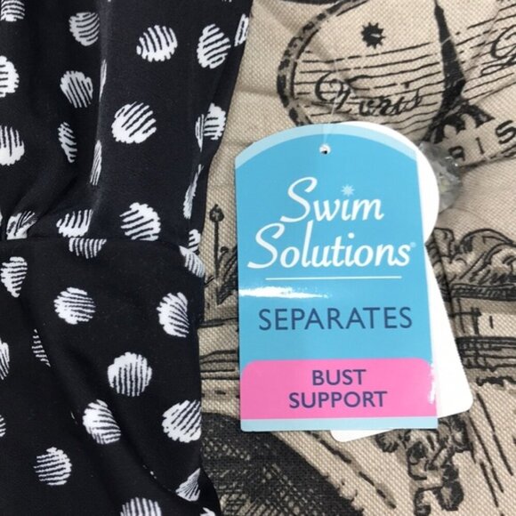 Swim Solutions Galactica Print Tiered Swim Top - Picture 6 of 9